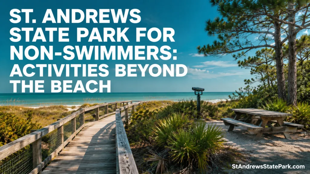 St. Andrews State Park offers non-swimmers a variety of outdoor activities beyond the beach.